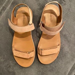 Madewell strap leather  sandals midform